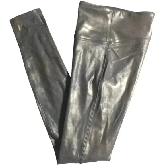 SPANX Black Faux-Leather Leggings - Picture 4 of 10